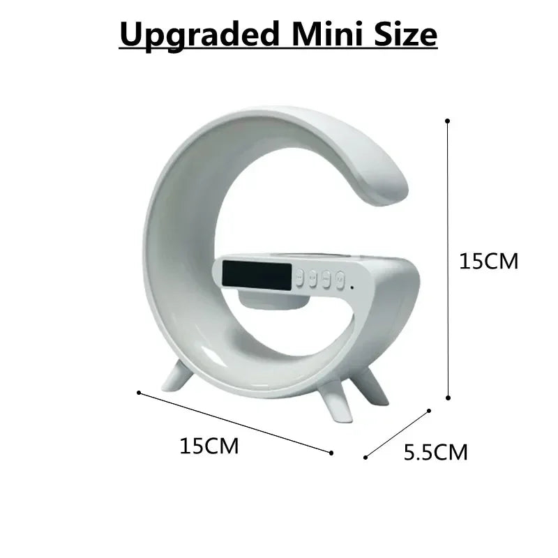 Bluetooth Speaker Multifunction Wireless Charger Pad Stand TF RGB Night Light Fast Chargingstation for Iphone Samsung Xiaomi