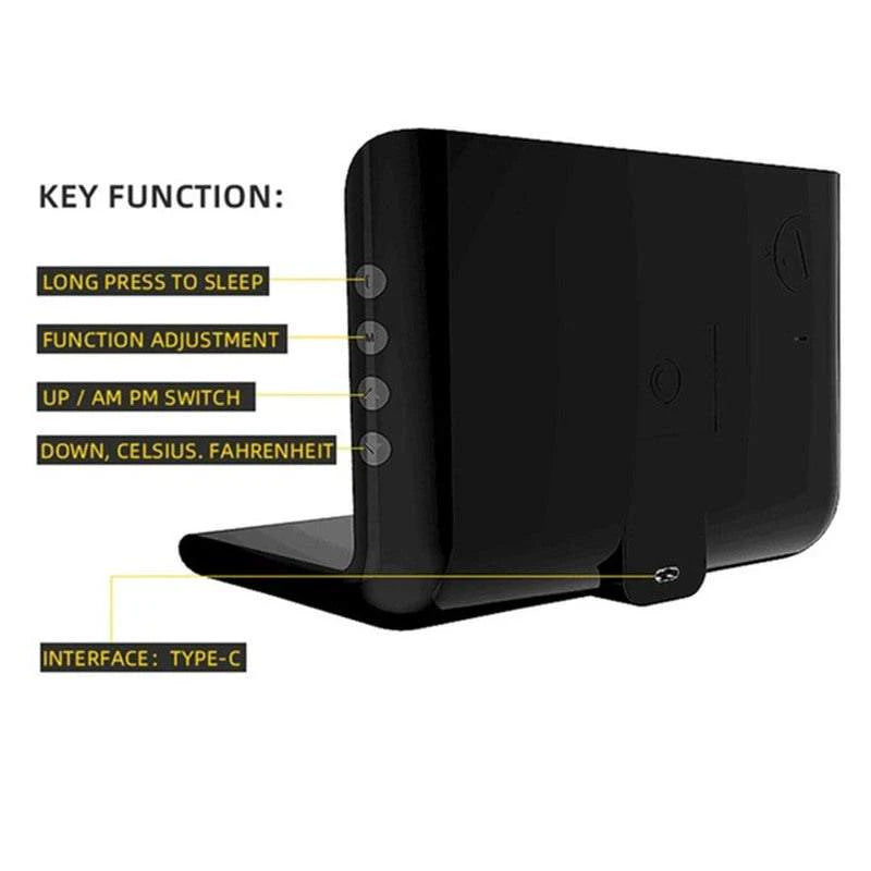 Wireless Phone Chargers Desktop Alarm Clock 3 in 1 for Iphone