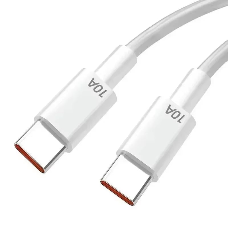 10A Type C to Type C Cable 120W Super Fast Charging Phone Charger Data Wire for Samsung Xiaomi Huawei USB C Quick Charger Cable