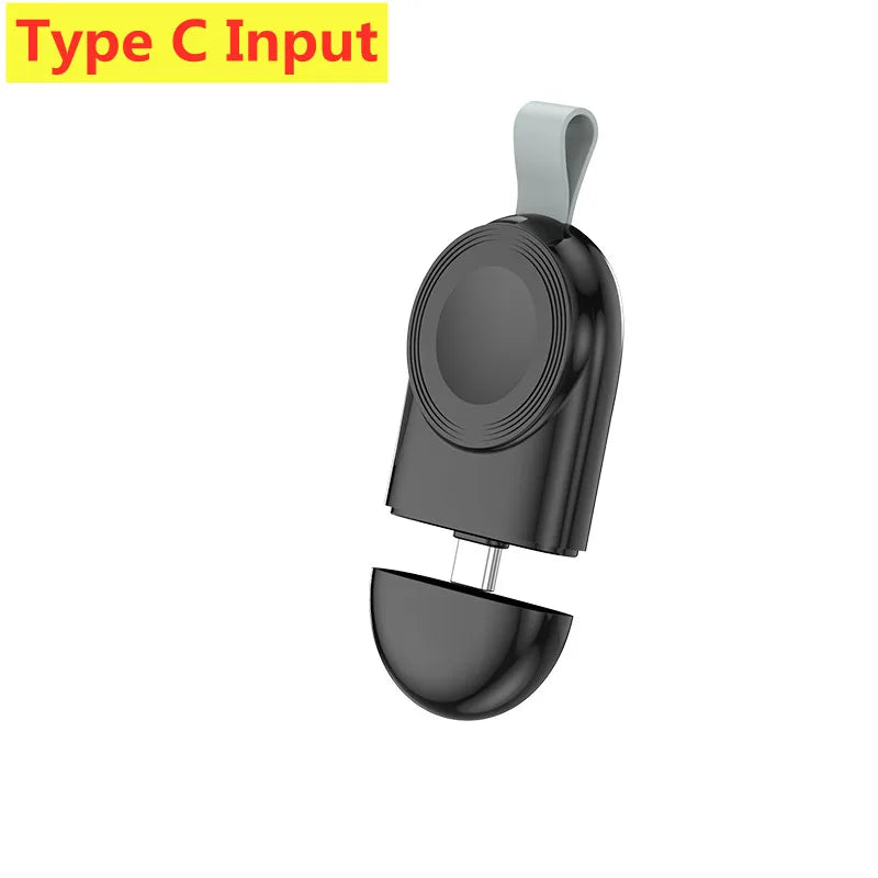 Mini Magnetic Wireless Charger Dock for Apple Watch Series 8 7 6/5/4/SE/3/2 Portable Wireless Charging Cable Charger for Iwatch