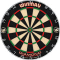 Diamond plus Dartboard- PDC Tournament Dart Board, Ultra-Thin Wire System, High-Density Sisal | Available as Board Only, Surround Set, or Cabinet Set with Steel Tip Darts