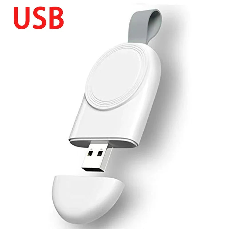 Mini Magnetic Wireless Charger Dock for Apple Watch Series 8 7 6/5/4/SE/3/2 Portable Wireless Charging Cable Charger for Iwatch